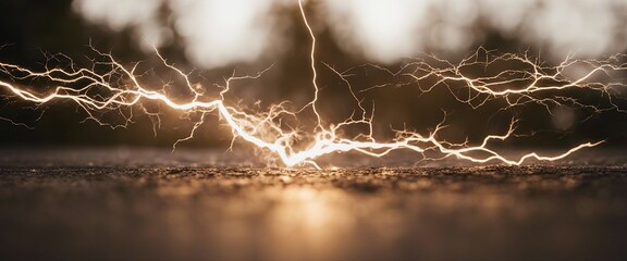 Canvas Print - white lightning wallpaper 