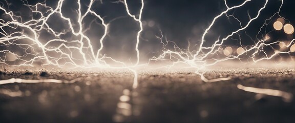 Canvas Print - white lightning wallpaper 