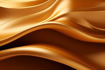 Wall Mural - Golden gradient waving abstract style background