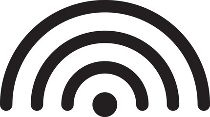 Poster - Wi Fi symbol signal connection. Vector wireless internet technology sign. Wifi network communication icon.