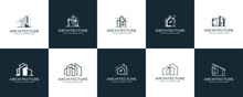 Collection Of Abstract Architectural Building Construction Logo Designs