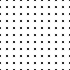Poster - Square seamless background pattern from geometric shapes. The pattern is evenly filled with small black photo camera symbols. Vector illustration on white background