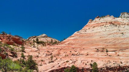 Canvas Print - Amazing aerial view of Zion National Park, Utah