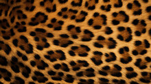 Spotted Skin Pattern Of A Big Cat, Texture Background. Ai Generative