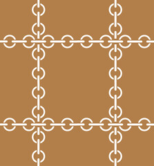 Wall Mural - Seamless pattern with chains