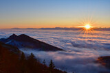 Fototapeta Góry - sunrise in the mountains