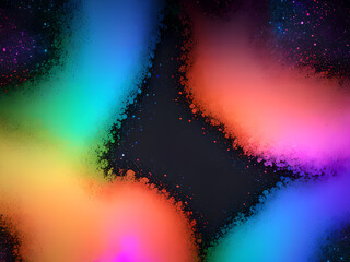 Poster - Light abstract wallpaper background design, multicolored modern style, Generative AI