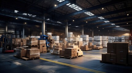 Poster - Logistics warehouse image