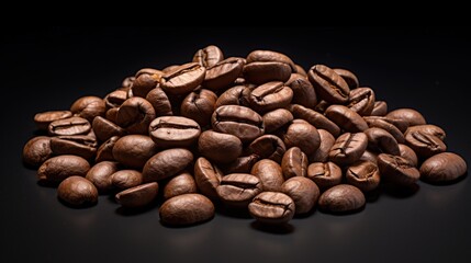 Wall Mural - Coffee Beans isolated on white