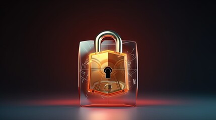 Aufkleber - Data Protection Day illustration. Secure computer illustration. Unlocked lock icon. Data Privacy Day illustration. Important day