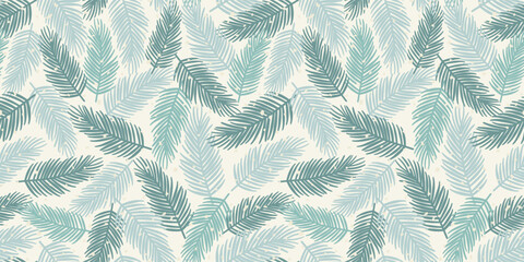 Seamless background Christmas tree. Christmas design for gift wrapping paper, fabric, clothing, textile, wallpaper. Winter vector illustration.