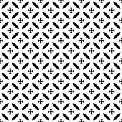 Black seamless abstract pattern. Overlay for background and backdrop. Ornamental design. PNG graphic illustration with transparent background.