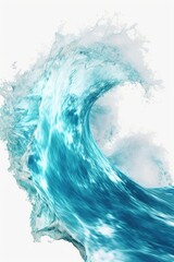 Poster - A captivating image of a large blue wave in the middle of the ocean. This picture can be used to depict the power and beauty of nature. Perfect for various projects and designs