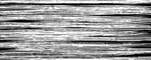 Wall Mural - Black and white wood texture with horizontal veins. Vector wooden background. Lining boards wall. Dried planks. Grunge effect. Shabby texture
