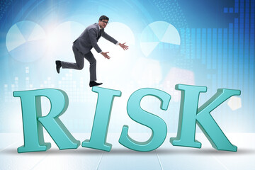 Wall Mural - Risk management concept with letters