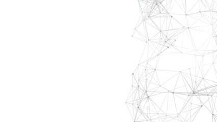 Poster - Abstract geometric background. Plexus mesh backdrop illustration.