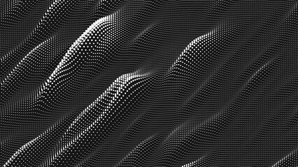 Poster - point wave diagonal texture. abstract dot background. technological cyberspace background.