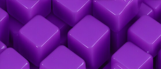 Wall Mural - Bunch of purple plastic cubes detailed texture background from Generative AI