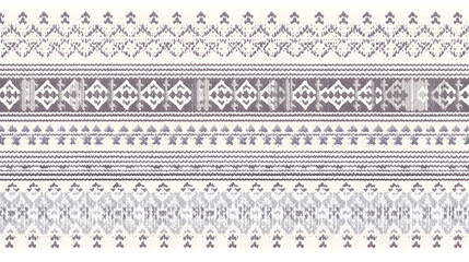 Poster - Fair Isle pattern wallpaper | generative AI