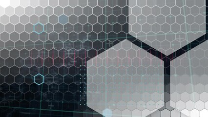 Poster - Animation of scientific data processing over hexagon grid