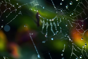 photography of spider web 