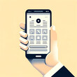 © Momo - Simplicity in Tech - Hand Holding Minimalist Mobile Phone