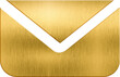 © titileedzs - Golden icon send email send message mail open mail send email box email gmail inbox email sign speech bubblespeech bubble chatting chat message balloon speak dialogue communication talk conversation m