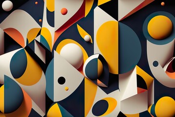 AI-generated illustration of abstract colorful painter pattern gradient background