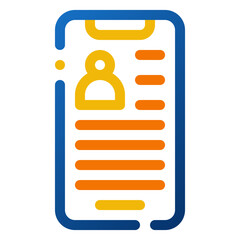 Poster - User Icon. Digital marketing concept. Outline color icon