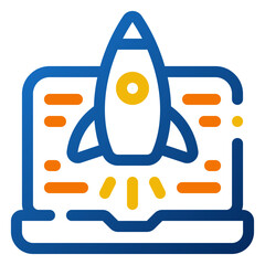 Poster - seo icon. digital marketing concept. outline color icon