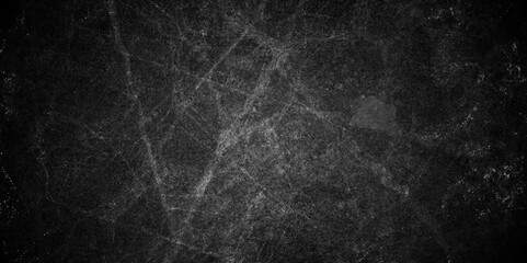 Black stone wall texture grunge rock surface. dark gray concrete background backdrop. wide panoramic banner. old wall stone for dark black distressed grunge background wallpaper rough concrete wall.