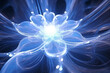 © Robin - 3D rendering abstract blue fractal light background