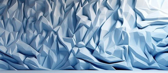 Wall Mural - The abstract ai business illustration on a blue background with a white patterned texture gives a unique and modern concept to the interior space creating a stunning wall design