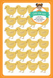 odd one out game for kids spot the chick that looks different to the rest printable template for kindergarten preschool
