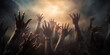 The Dark Sky Awakens: Zombie Hands in the Moonlight,The Undead's Overture: Zombie Hands Grasp the Night