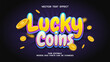 lucky coins editable 3d text effect