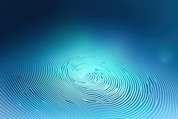 Poster - Fingerprint background. concept technology security