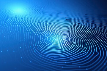 Poster - Fingerprint background. concept technology security