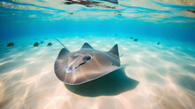 Stingray On The Seabed
