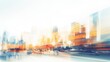 abstract blurry building city background illustration blurred urban, scape bokeh, light landscape abstract blurry building city background