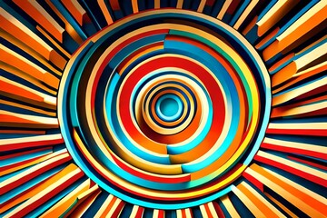 Poster - abstract background with circles