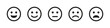 Feedback icon. Face feedback vector set. Quality service survey. We want your feedback
