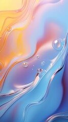 Wall Mural - gradient background transparent liquid texture