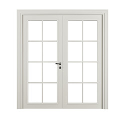 Modern window isolated or Wood window frame isolated. 