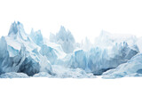 glacier isolated on transparent background
