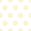 © FRESH TAKE DESIGN - Seamless pattern with yellow sun