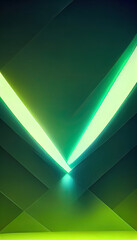 Wall Mural - Cyberpunk neon colors sci-fi abstract minimal geometric trendy futuristic background.