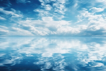 Wall Mural - Panorama of sea waves against the cloudy sky