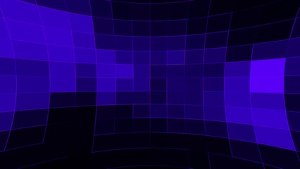 Poster - abstract modern dark purple technology geometric background animation with mosaic squares. 4K UHD, seamless loop