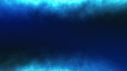Wall Mural - abstract futuristic blue clouds background animation with glowing energy lines, 4k uhd seamless loop